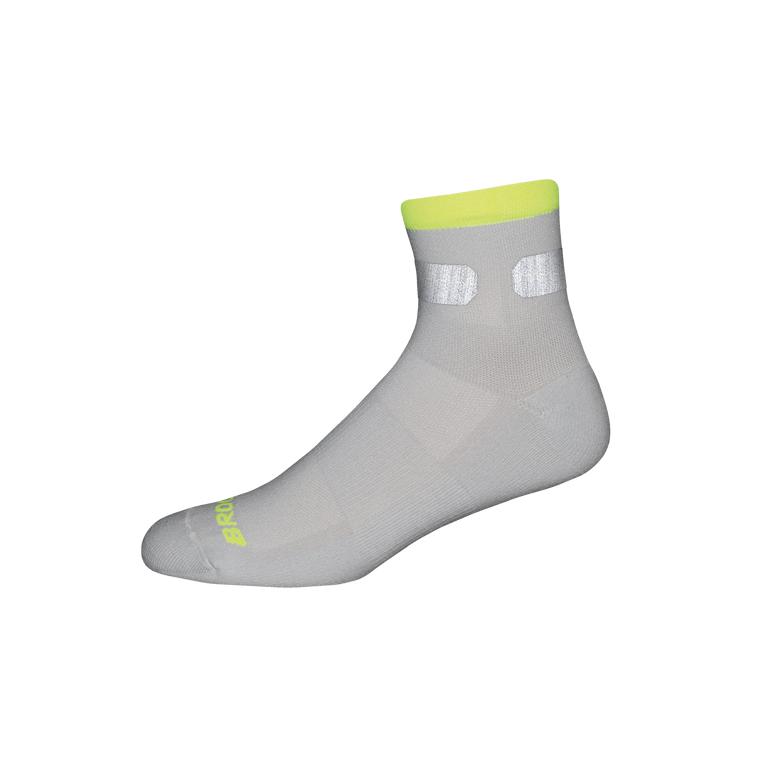 Brooks Carbonite - Mens Running Socks - Icy Grey/Carbon (47853USMZ)